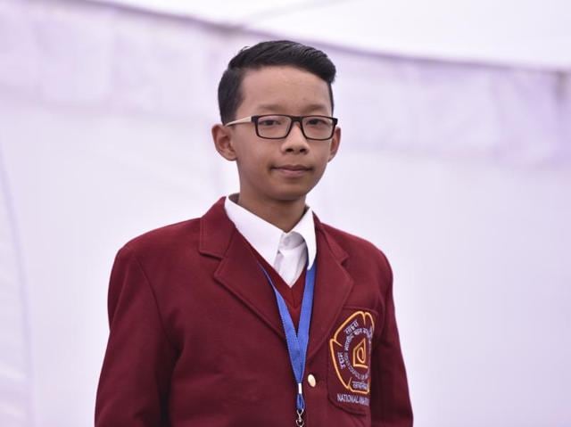Manipur’s 14-year-old Maurice Yengkhom was playing when he realised that Rodin, one of his cousins, was caught in electric wires on March 8, 2015. Maurice immediately grabbed a broken cane chair and started hitting him with it and after a while Rodin was freed but received burn injuries on his body. (Virendra Singh Gosain/ Hindustan Times) 