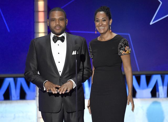 Anthony Anderson, left, and Tracee Ellis Ross present the award for best movie made for television or limited series at the 21st annual Critics' Choice Awards. (Chris Pizzello/Invision/AP) Anthony Anderson, left, and Tracee Ellis Ross present the award for best movie made for television or limited series at the 21st annual Critics' Choice Awards. (Chris Pizzello/Invision/AP)