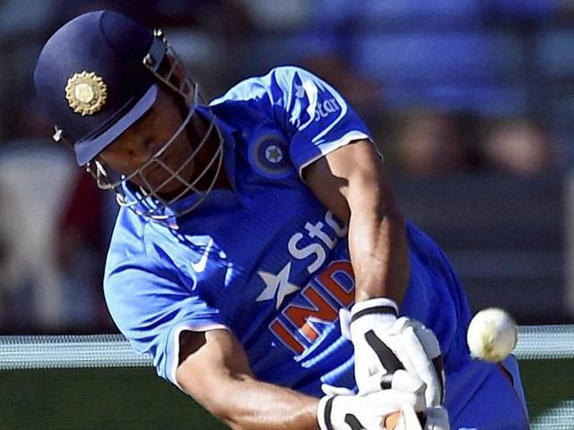 India's MS Dhoni hits a six against Australia during their one day international cricket match in Melbourne. (AP Photo) India's MS Dhoni hits a six against Australia during their one day international cricket match in Melbourne. (AP Photo)