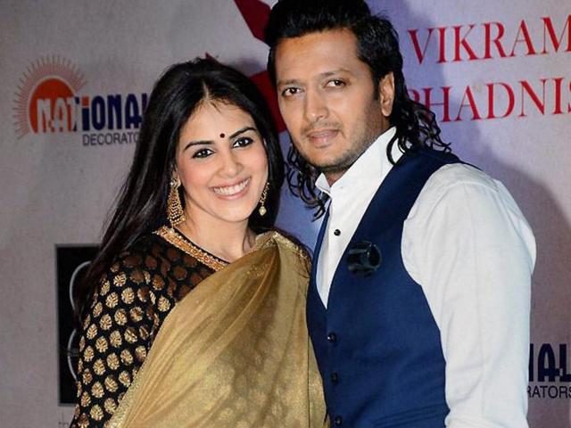 Bollywood actors Riteish Dehmukh and Genelia Dsouza at the gala. (PTI) Bollywood actors Riteish Dehmukh and Genelia Dsouza at the gala. (PTI)
