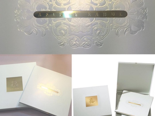 These were the wedding invites that Asin shared on Instagram. (Instagram) 