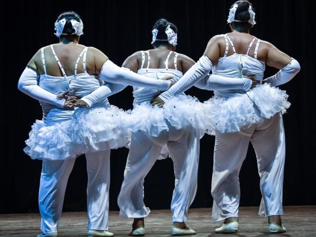 All the members of the group are professional dancers. (AFP) All the members of the group are professional dancers. (AFP)