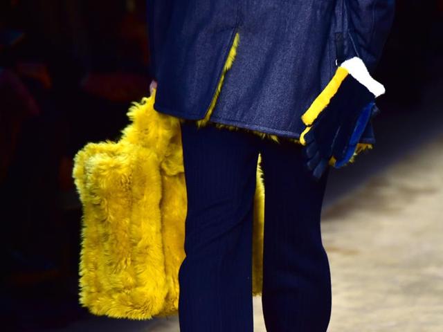 A model presents a creation for fashion house Fendi. (AFP) A model presents a creation for fashion house Fendi. (AFP)
