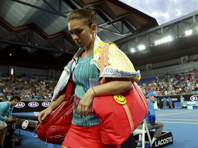 Zhang Shuai plays a backhand return during her women's singles match against Simona Halep at the 2016 Australian Open. (AFP Photo) Zhang Shuai plays a backhand return during her women's singles match against Simona Halep at the 2016 Australian Open. (AFP Photo)