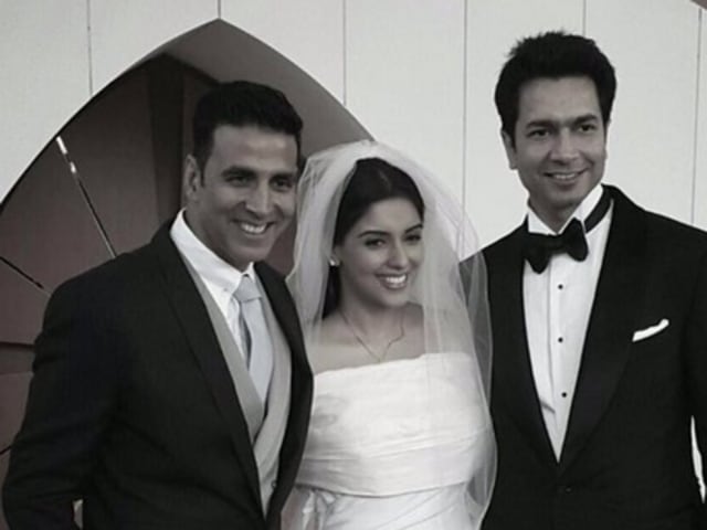 Akshay is glad that he was instrumental in Asin and Rahul Sharma’s meeting and wished them a long and happy married life.(Instagram)