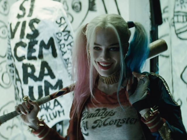 “We’re bad guys. It’s what we do,” said Harley Quinn with an epic eye roll. (Warner Bros.)