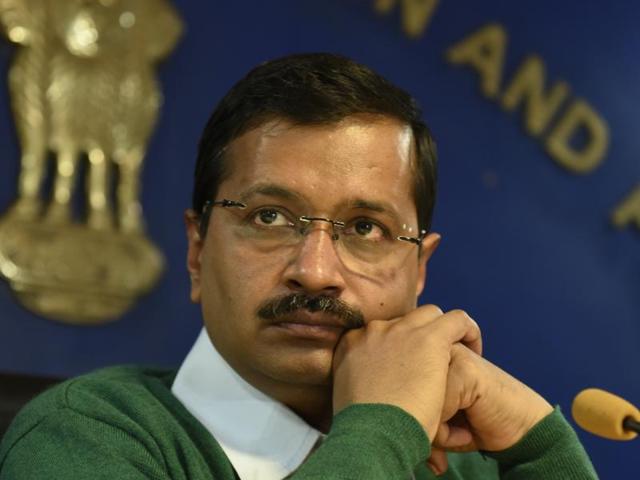 Mounting an attack on Prime Minister Narendra Modi recently, Delhi chief Minister Arvind Kejriwal had demanded his resignation over what he termed was a “flop raid” by the CBI at the Delhi secretariat to “protect” finance minister Arun Jaitley in the alleged DDCA scam.(Arvind Yadav/HT Photo)