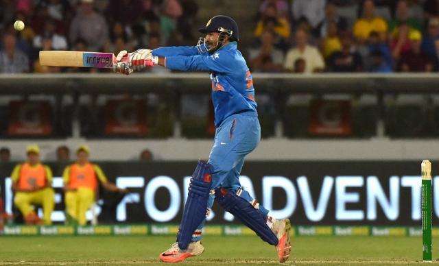 Both Rishi Dhawan and Gurkeerat Mann played wild shots to throw away their wickets. (AFP Photo) Both Rishi Dhawan and Gurkeerat Mann played wild shots to throw away their wickets. (AFP Photo)
