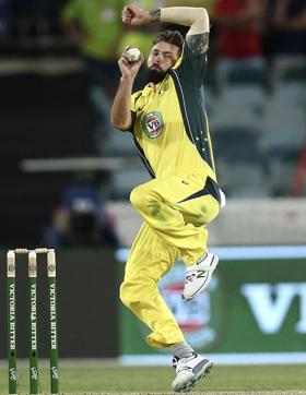 Once a few wickets fell, Kane Richardson bowled brilliantly to tighten things up and strangle the Indian batting. (AP Photo) Once a few wickets fell, Kane Richardson bowled brilliantly to tighten things up and strangle the Indian batting. (AP Photo)