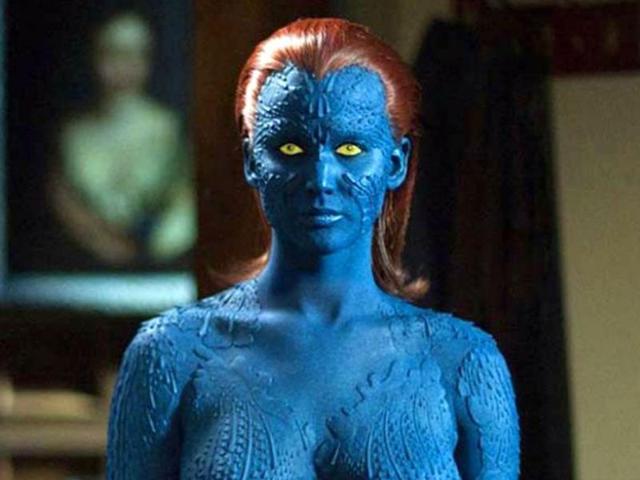 X-Men: Days of Future Past (2014). A bigger star now, Lawrence’s Mystique had more screen time in the X-Men sequel and a larger character arc. 