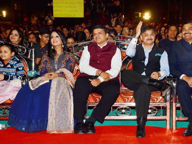 Maharashtra chief minister Devendra Fadnavis at the annual Mumbai Police Melawa in Mumbai. (Yogen Shah/HT) Maharashtra chief minister Devendra Fadnavis at the annual Mumbai Police Melawa in Mumbai. (Yogen Shah/HT)