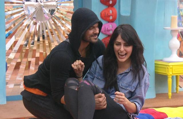 Mandana and Keith on Bigg Boss 9. (Colors) Mandana and Keith on Bigg Boss 9. (Colors)