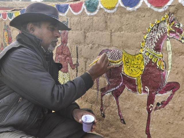 The National crafts Mela is set to begin on January 22 and will continue till January 31. (Sant Arora/HT Photo)
