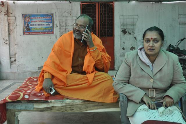 Narsinghanand Saraswat, the head of Dasna temple at Ghaziabad has termed as baseless the reports which stated that children were trained across 50 camps in western UP with firearms to fight IS. (Sakib Ali / HT Photo) Narsinghanand Saraswat, the head of Dasna temple at Ghaziabad has termed as baseless the reports which stated that children were trained across 50 camps in western UP with firearms to fight IS. (Sakib Ali / HT Photo)