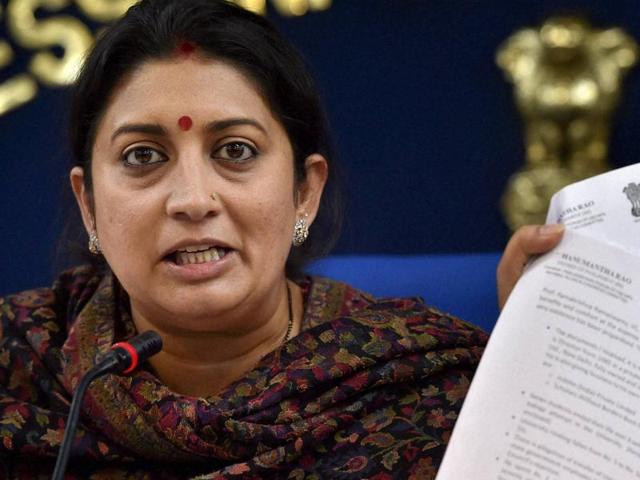 Smriti Irani on Thursday faced a barrage of criticism for allegedly distorting facts in the Dalit scholar suicide case as the Congress and Aam Aadmi Party (AAP) accused her of lying to absolve the BJP-led government in the incident.(PTI)