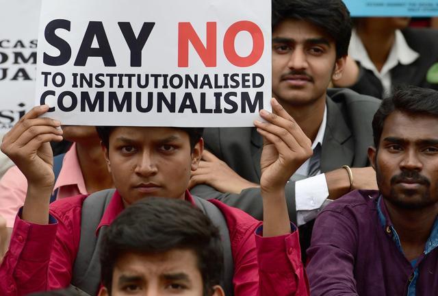 Members of the Students Christian Movement of India and other activists stage a protest in Bangalore following the suicide of Rohit Vemula, a doctorate student at the Hyderabad Central University. (AFP Photo) Members of the Students Christian Movement of India and other activists stage a protest in Bangalore following the suicide of Rohit Vemula, a doctorate student at the Hyderabad Central University. (AFP Photo)
