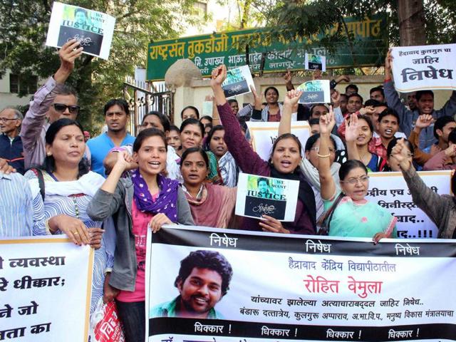 The NDA government’s plan to push through crucial labour reforms legislations in the budget session of Parliament is likely to hit a roadblock with daggers drawn between the ruling alliance and opposition parties over the suicide of a Dalit scholar. (PTI Photo) The NDA government’s plan to push through crucial labour reforms legislations in the budget session of Parliament is likely to hit a roadblock with daggers drawn between the ruling alliance and opposition parties over the suicide of a Dalit scholar. (PTI Photo)