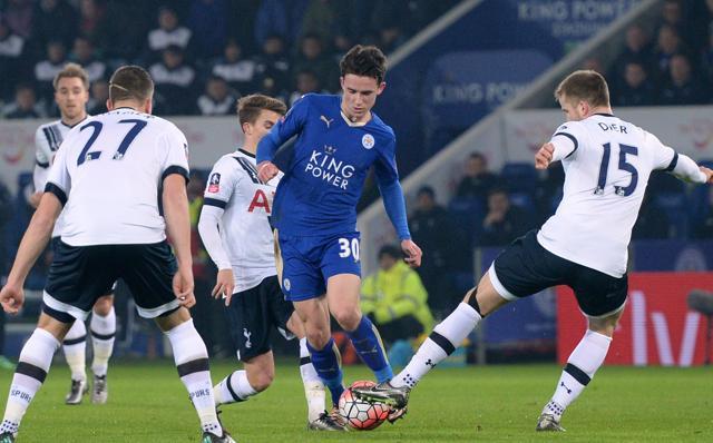 Leicester City's Ben Chilwell in action against Tottenham Hotspur at King Power Stadium. (AFP Photo) Leicester City's Ben Chilwell in action against Tottenham Hotspur at King Power Stadium. (AFP Photo)