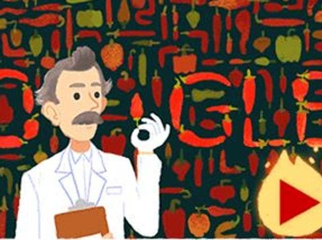 Google Doodle Honours Wilbur Scoville And His Red Hot Chilli Peppers ...