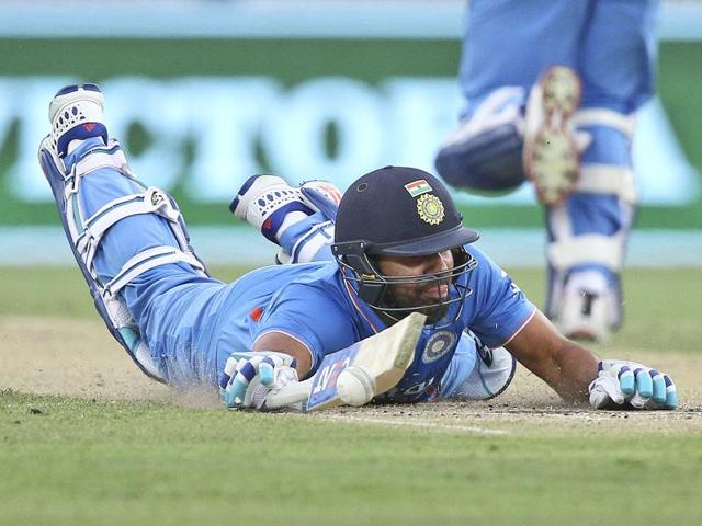 Ishant Sharma sits on the ground after he deflected the ball onto the stumps against Australia in Canberra. (AP Photo) Ishant Sharma sits on the ground after he deflected the ball onto the stumps against Australia in Canberra. (AP Photo)