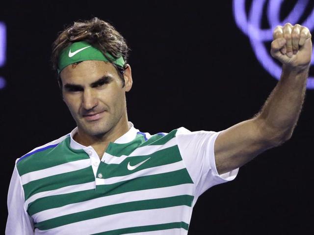 Roger Federer, left, of Switzerland is congratulated by Grigor Dimitrov of Bulgaria after their third round match at the Australian Open tennis championships in Melbourne, Australia, Friday, Jan. 22, 2016.(AP Photo/Aaron Favila) (AP Photo) Roger Federer, left, of Switzerland is congratulated by Grigor Dimitrov of Bulgaria after their third round match at the Australian Open tennis championships in Melbourne, Australia, Friday, Jan. 22, 2016.(AP Photo/Aaron Favila) (AP Photo)