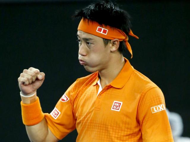 Japan's Kei Nishikori (L) shakes hands with Spain's Guillermo Garcia-Lopez after Nishikori won their third round match at the Australian Open in Melbourne on January 22, 2016. (Reuters Photo) Japan's Kei Nishikori (L) shakes hands with Spain's Guillermo Garcia-Lopez after Nishikori won their third round match at the Australian Open in Melbourne on January 22, 2016. (Reuters Photo)