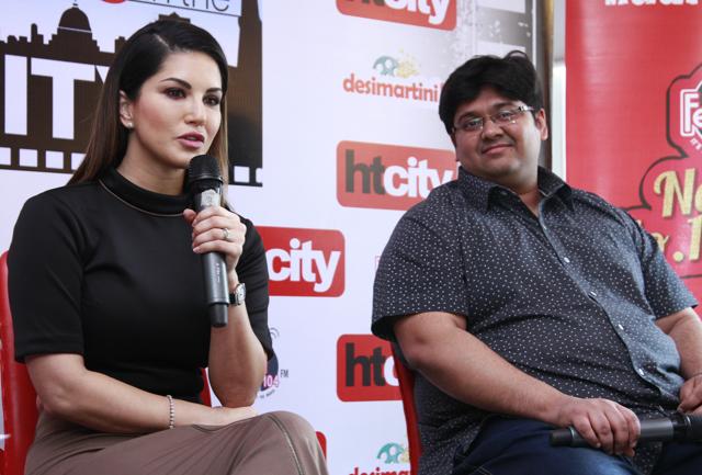 Here she is with the director of her film Milap Zaveri. 