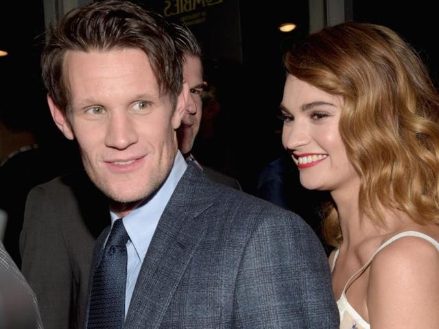 Actors Matt Smith and Lily James attend the world premiere of Screen Gems' Pride and Prejudice and Zombies based on the novel by Seth Grahame-Smith. (AFP) 