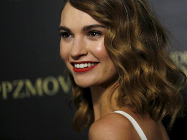 Cinderella star Lily James arrives for the premiere of the horror comedy Pride and Prejudice and Zombies in Los Angeles, California. (REUTERS) 