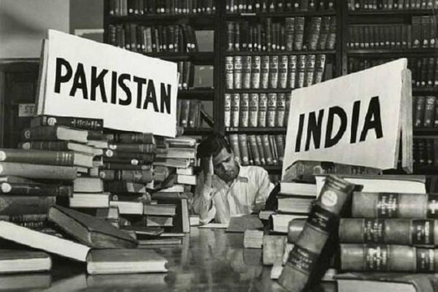 An image from 1947 showing the partition of books from India and Pakistan, at the Calcutta National Library. An image from 1947 showing the partition of books from India and Pakistan, at the Calcutta National Library.