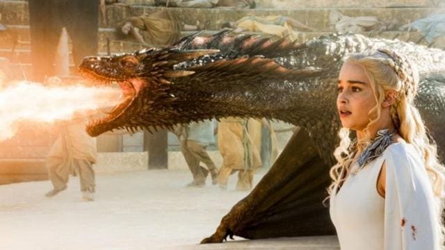 Emilia Clarke as Daenerys Targaryen on Game of Thrones. (YouTube) Emilia Clarke as Daenerys Targaryen on Game of Thrones. (YouTube)