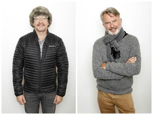 Actors Rhys Darby and Sam Neill pose to promote the film Hunt for the Wilderpeople at the Sundance Film Festival. (AP) Actors Rhys Darby and Sam Neill pose to promote the film Hunt for the Wilderpeople at the Sundance Film Festival. (AP)