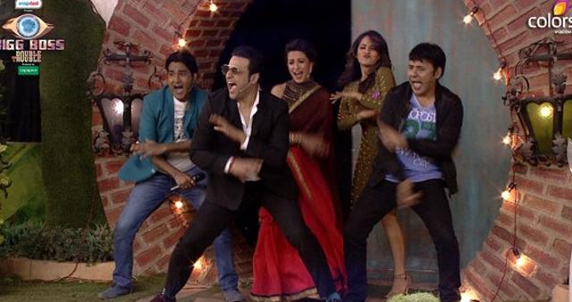 Krushna dances as he makes his entry inside the Bigg Boss 9 house. (Colors) Krushna dances as he makes his entry inside the Bigg Boss 9 house. (Colors)