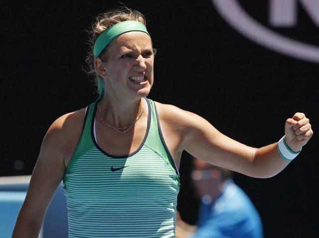 Victoria Azarenka, right, of Belarus shakes hands with Naomi Osaka of Japan after winning their third round match at the Australian Open in Melbourne on January 23, 2016. (AP Photo) Victoria Azarenka, right, of Belarus shakes hands with Naomi Osaka of Japan after winning their third round match at the Australian Open in Melbourne on January 23, 2016. (AP Photo)