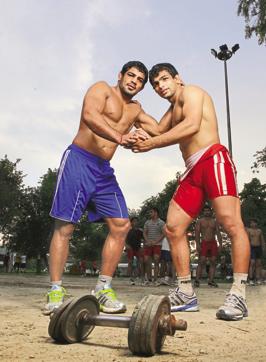 Ripple effect: Sushil Kumar (left) with Amit Dahiya. (Photo: Raj K Raj) Ripple effect: Sushil Kumar (left) with Amit Dahiya. (Photo: Raj K Raj)