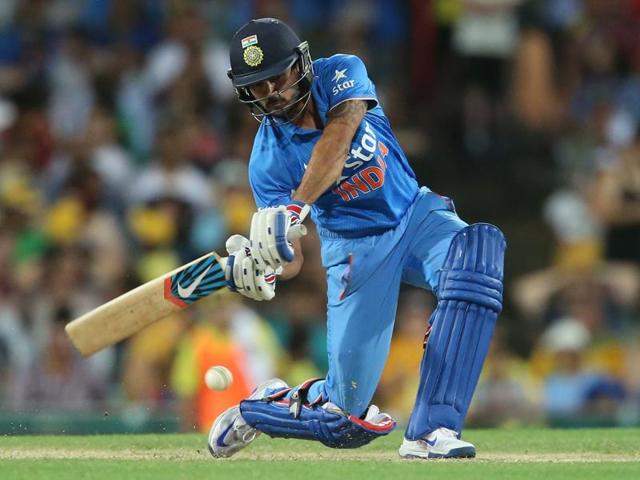 Manish Pandey bats during the fourth one-day international cricket match between India and Australia. (AFP Photo) Manish Pandey bats during the fourth one-day international cricket match between India and Australia. (AFP Photo)