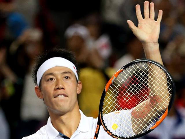 Kei Nishikori, right, of Japan is congratulated by Jo-Wilfried Tsonga of France after winning their fourth round match at the Australian Open tennis championships in Melbourne, Australia, Sunday, Jan. 24, 2016.(AP Photo/Rick Rycroft) (AP) Kei Nishikori, right, of Japan is congratulated by Jo-Wilfried Tsonga of France after winning their fourth round match at the Australian Open tennis championships in Melbourne, Australia, Sunday, Jan. 24, 2016.(AP Photo/Rick Rycroft) (AP)