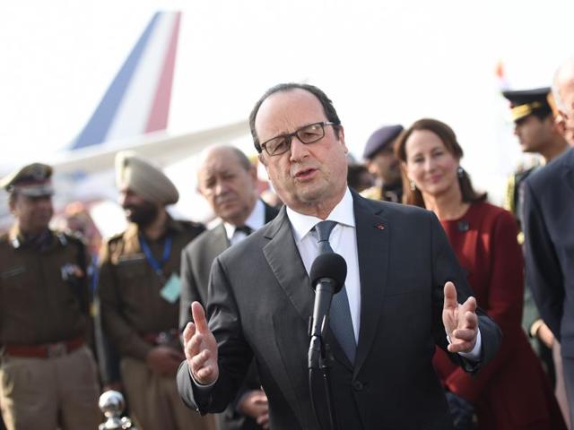 “Chandigarh is a very beautiful city... I welcome the idea of being called here,” says Hollande in Chandigarh on Sunday. (AFP)