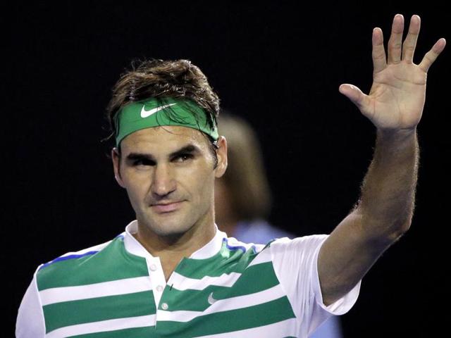 Roger Federer of Switzerland celebrates after defeating David Goffin of Belgium in their fourth round match at the Australian Open. (AP Photo) Roger Federer of Switzerland celebrates after defeating David Goffin of Belgium in their fourth round match at the Australian Open. (AP Photo)