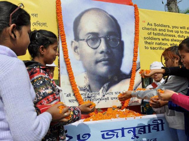 West Bengal Chief Minister Mamata Banerjee addresses a programme to mark the 75th anniversary of the "great escape" of Netaji Subhash Chandra Bose from house confinement, in Kolkata on January 15, 2016.(PTI)