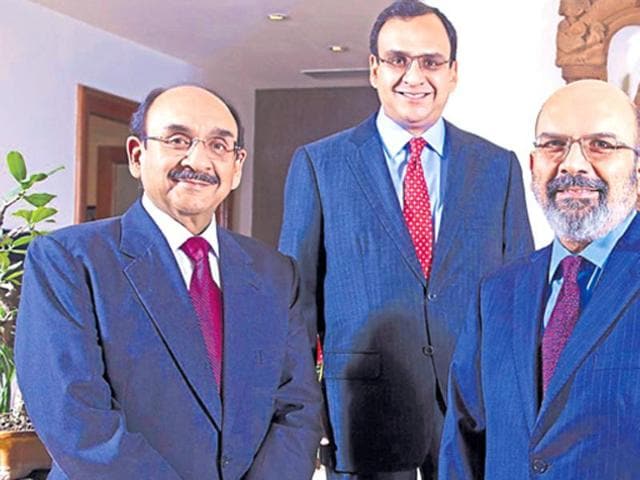 The Shriram brothers - (from left) Ajay, Ajit and Vikram.