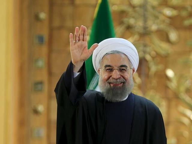 Iranian President Hassan Rouhani waves during a news conference in Tehran, Iran January 17, 2016. Rouhani is visiting Italy at the start of his first European tour after the lifting of sanctions against the Islamic Republic. (REUTERS) Iranian President Hassan Rouhani waves during a news conference in Tehran, Iran January 17, 2016. Rouhani is visiting Italy at the start of his first European tour after the lifting of sanctions against the Islamic Republic. (REUTERS)
