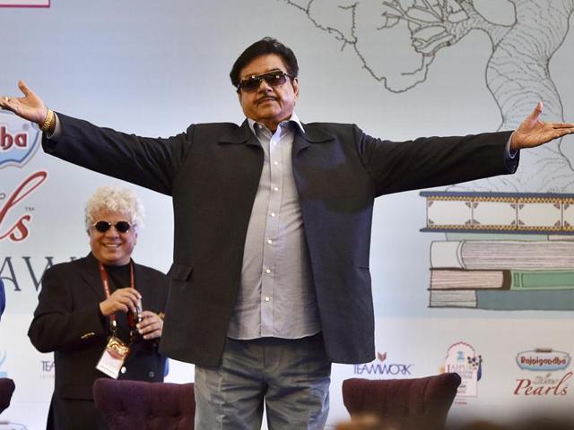 BJP leader Shatrughan Sinha launched his book, Anything But Khaamosh: The Shatrughan Sinha Biography at the Jaipur Literature Festival 2016 in Jaipur on Monday.(Sanjeev Verma/HT Photo) BJP leader Shatrughan Sinha launched his book, Anything But Khaamosh: The Shatrughan Sinha Biography at the Jaipur Literature Festival 2016 in Jaipur on Monday.(Sanjeev Verma/HT Photo)