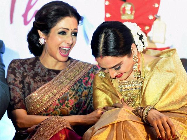 Ranveer Singh Sridevi Jayaprada Felicitate Bollywood Diva Rekha Hindustan Times Actress sridevi and her hubby boney kapoor were photographed attending a wedding reception of telugu actor siddharth. ranveer singh sridevi jayaprada