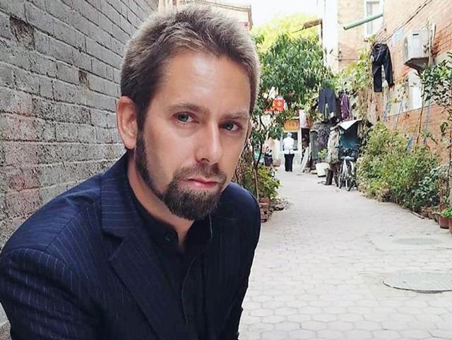 This undated photo at an undisclosed location provided to AFP by the 'Chinese Urgent Action Working Group' shows Swedish human rights activist Peter Dahlin.(AFP) This undated photo at an undisclosed location provided to AFP by the 'Chinese Urgent Action Working Group' shows Swedish human rights activist Peter Dahlin.(AFP)