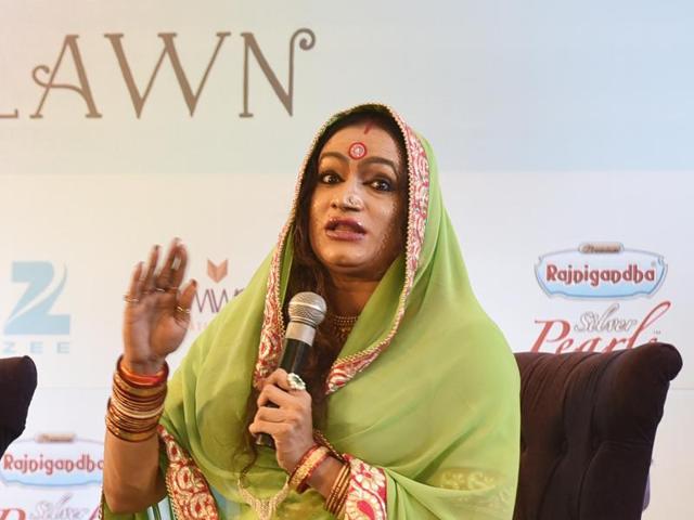 Laxmi Narayan Tripathi during the session "I Eunuch : Me Hijra Me Laxmi” at Jaipur literary festival 2016, in Jaipur, India on Monday, January 25, 2016. (Photo by Sanjeev Verma/Hindiustan Times) Laxmi Narayan Tripathi during the session "I Eunuch : Me Hijra Me Laxmi” at Jaipur literary festival 2016, in Jaipur, India on Monday, January 25, 2016. (Photo by Sanjeev Verma/Hindiustan Times)