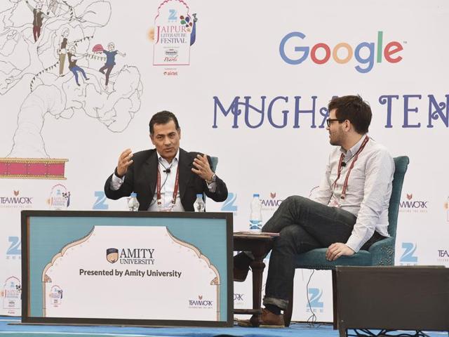 Vali Nasr (L), with Jonathan Shainin (R) during the session "The Shia Revival” at Jaipur literary festival 2016, in Jaipur on Monday. (Photo by Sanjeev Verma/Hindiustan Times) Vali Nasr (L), with Jonathan Shainin (R) during the session "The Shia Revival” at Jaipur literary festival 2016, in Jaipur on Monday. (Photo by Sanjeev Verma/Hindiustan Times)