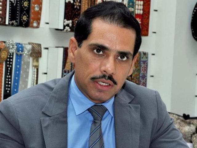 File photo of Congress president Sonia Gandhi's son-in-law, Robert Vadra. (PTI File Photo) File photo of Congress president Sonia Gandhi's son-in-law, Robert Vadra. (PTI File Photo)