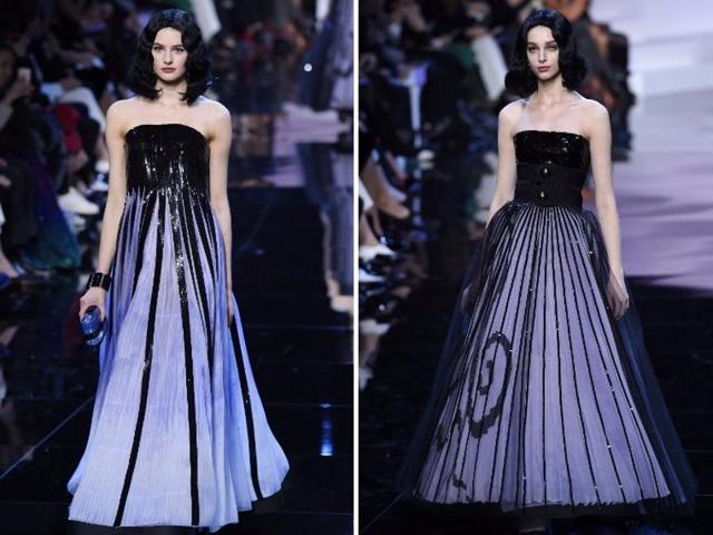 Armani sure knows that it’s the fairy tale dresses that get his customers most frenzied. (AFP) Armani sure knows that it’s the fairy tale dresses that get his customers most frenzied. (AFP)