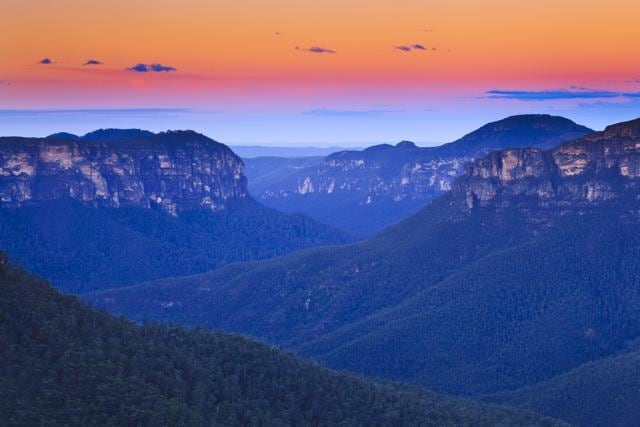 The Blue Mountains is a rugged region west of Sydney in Australia’s New South Wales. Known for dramatic scenery, it encompasses steep cliffs, eucalyptus forests, waterfalls and villages dotted with guesthouses, galleries and gardens. (Shutterstock) The Blue Mountains is a rugged region west of Sydney in Australia’s New South Wales. Known for dramatic scenery, it encompasses steep cliffs, eucalyptus forests, waterfalls and villages dotted with guesthouses, galleries and gardens. (Shutterstock)